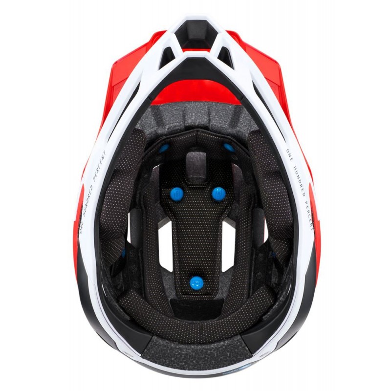 Kask full face 100% TRAJECTA Helmet red roz. S (52-56 cm)