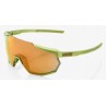Okulary 100% RACETRAP Matte Metallic Viperidae - Bronze Multilayer Mirror Lens (Szkła Brązowe Lustrzane Wielowarstwowe, LT 17% +