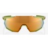 Okulary 100% RACETRAP Matte Metallic Viperidae - Bronze Multilayer Mirror Lens (Szkła Brązowe Lustrzane Wielowarstwowe, LT 17% +