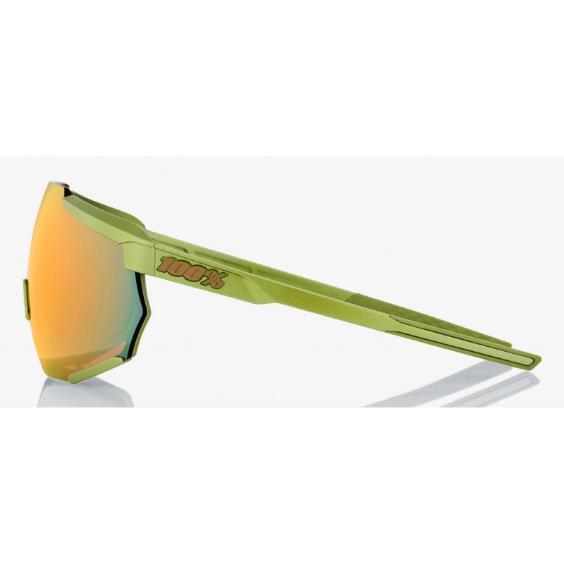 Okulary 100% RACETRAP Matte Metallic Viperidae - Bronze Multilayer Mirror Lens (Szkła Brązowe Lustrzane Wielowarstwowe, LT 17% +