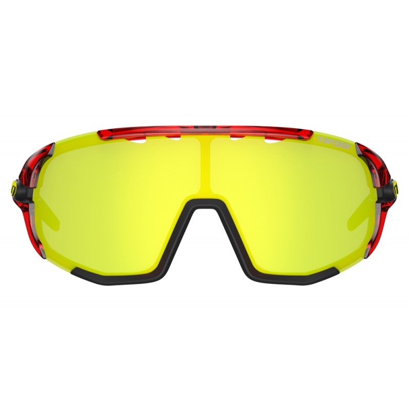 Okulary TIFOSI SLEDGE CLARION crystal red (3szkła Clarion Yellow 10,9% transmisja światła, AC Red, Clear) (NEW)