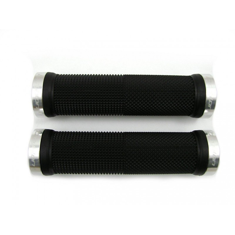 Chwyty Bicyklon lock-on srebrne