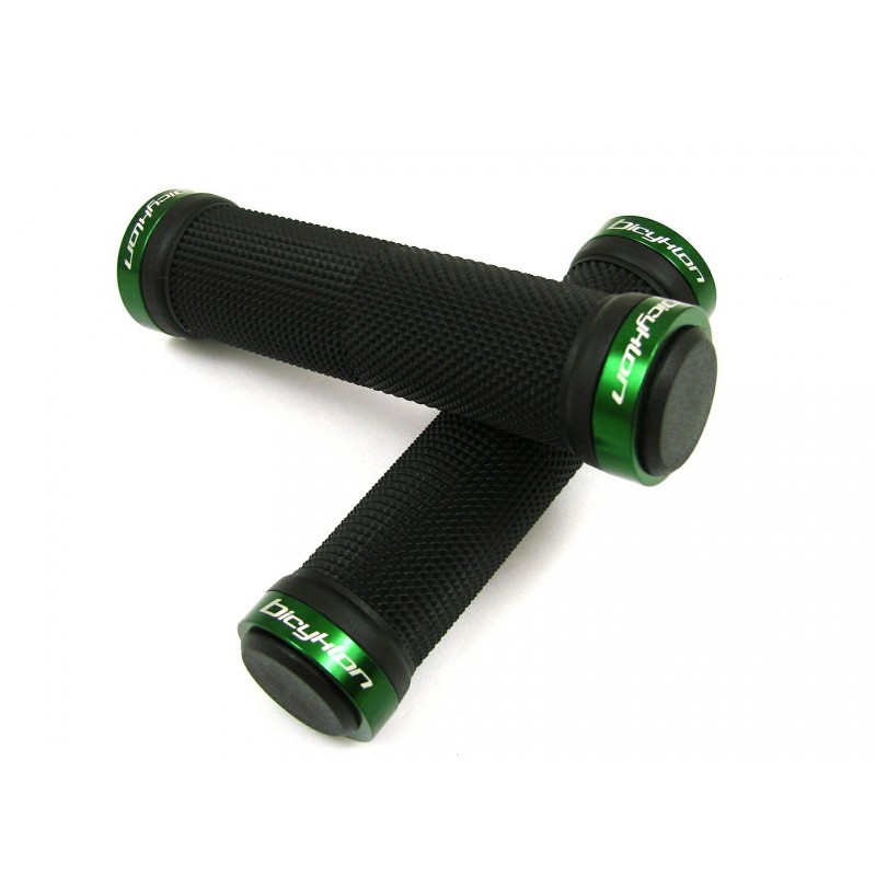 Chwyty Bicyklon lock-on ciemno-zielony