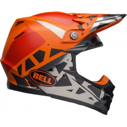 KASK BELL MOTO-9 MIPS TREMOR BLACK/ORANGE/CHROME