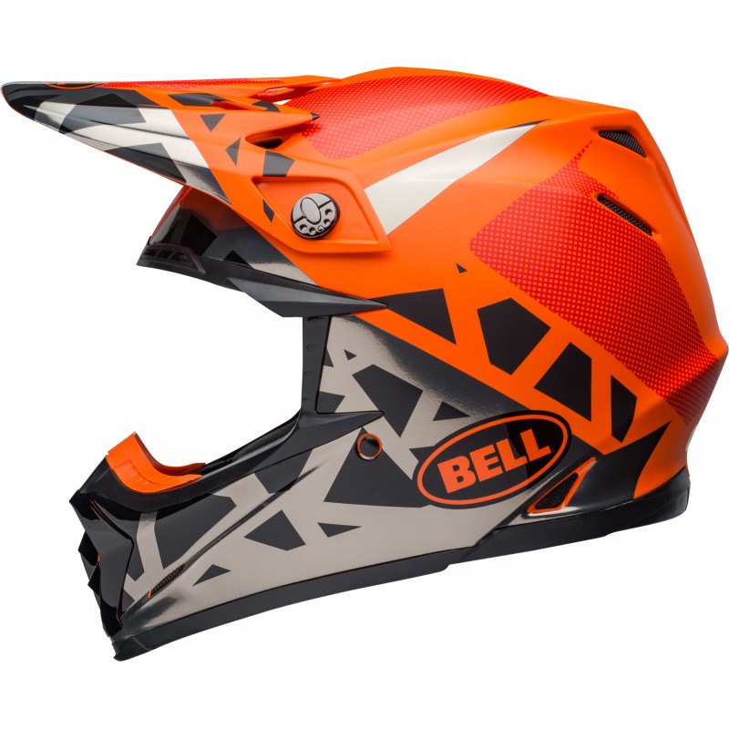 KASK BELL MOTO-9 MIPS TREMOR BLACK/ORANGE/CHROME