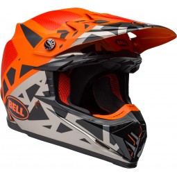 KASK BELL MOTO-9 MIPS TREMOR BLACK/ORANGE/CHROME