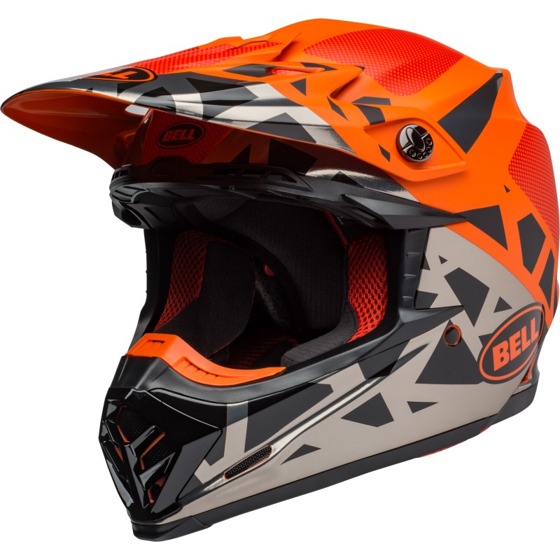 KASK BELL MOTO-9 MIPS TREMOR BLACK/ORANGE/CHROME