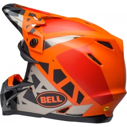 KASK BELL MOTO-9 MIPS TREMOR BLACK/ORANGE/CHROME