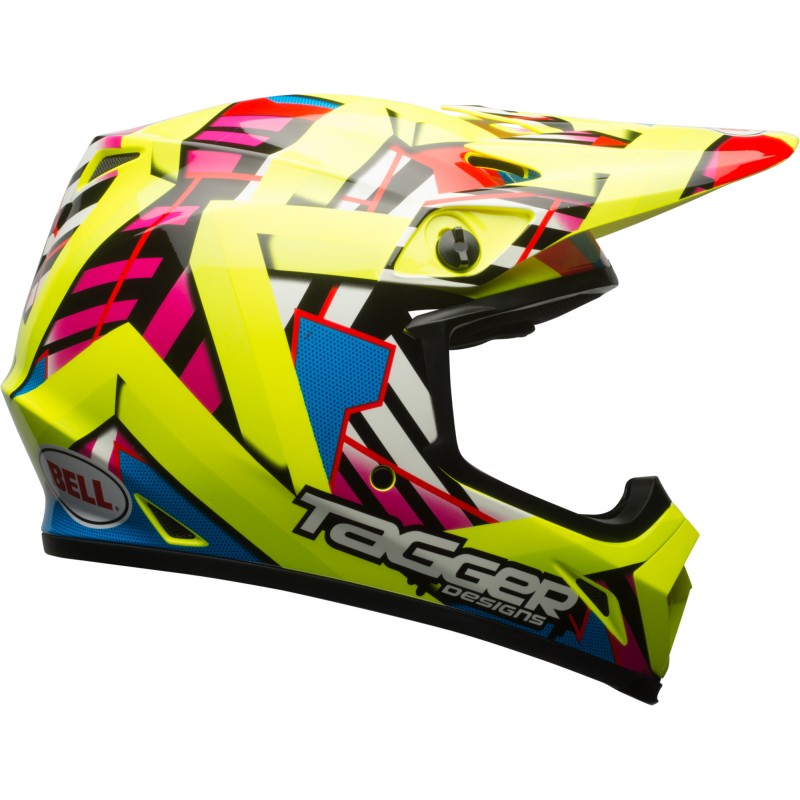 KASK BELL MX-9 MIPS DOUBLE TROUBLE HI VIZ YELLOW