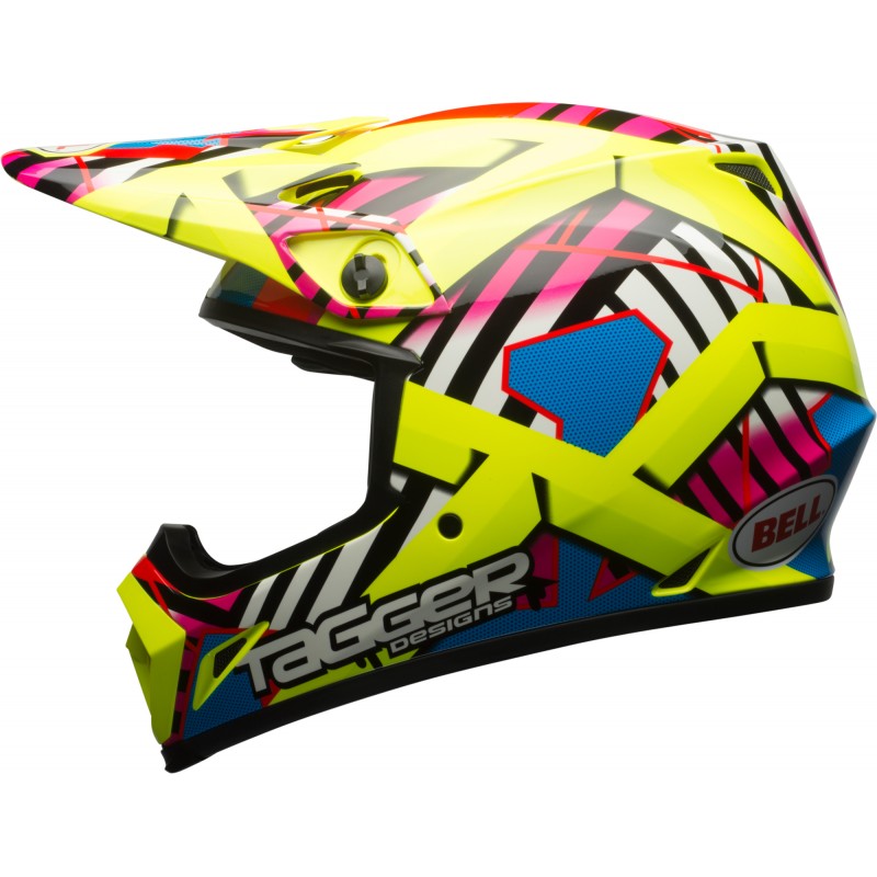 KASK BELL MX-9 MIPS DOUBLE TROUBLE HI VIZ YELLOW