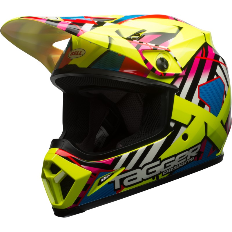 KASK BELL MX-9 MIPS DOUBLE TROUBLE HI VIZ YELLOW