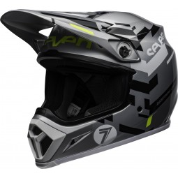 KASK BELL MX-9 MIPS SEVEN EQUALIZER GREY/BLACK/HI VIZ