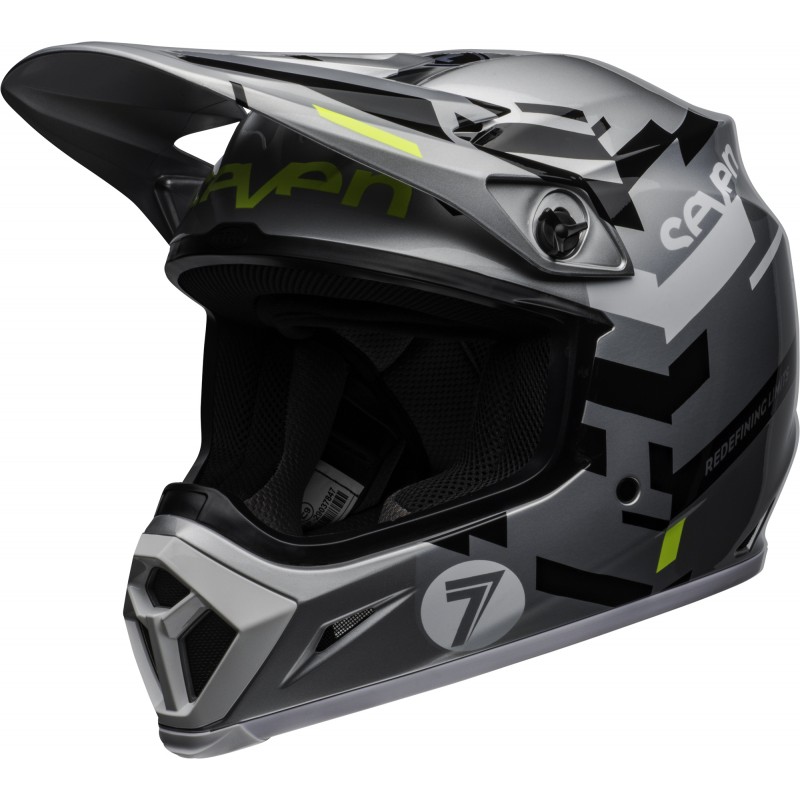 KASK BELL MX-9 MIPS SEVEN EQUALIZER GREY/BLACK/HI VIZ