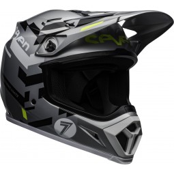 KASK BELL MX-9 MIPS SEVEN EQUALIZER GREY/BLACK/HI VIZ