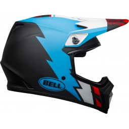 KASK BELL MX-9 MIPS STRIKE MATTE BLACK/BLUE/WHITE