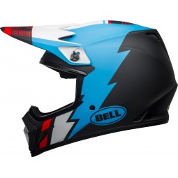 KASK BELL MX-9 MIPS STRIKE MATTE BLACK/BLUE/WHITE