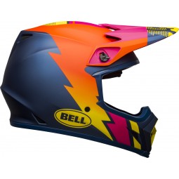 KASK BELL MX-9 MIPS STRIKE MATTE BLUE/ORANGE/PINK