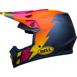 KASK BELL MX-9 MIPS STRIKE MATTE BLUE/ORANGE/PINK