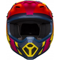 KASK BELL MX-9 MIPS STRIKE MATTE BLUE/ORANGE/PINK