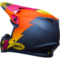 KASK BELL MX-9 MIPS STRIKE MATTE BLUE/ORANGE/PINK