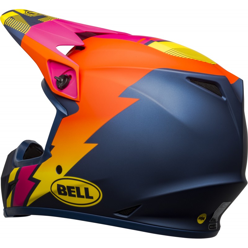 KASK BELL MX-9 MIPS STRIKE MATTE BLUE/ORANGE/PINK