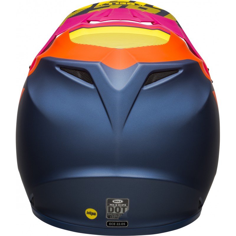 KASK BELL MX-9 MIPS STRIKE MATTE BLUE/ORANGE/PINK