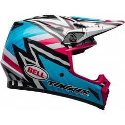 KASK BELL MX-9 MIPS TAGGER ASYMETRIC BLUE/PINK