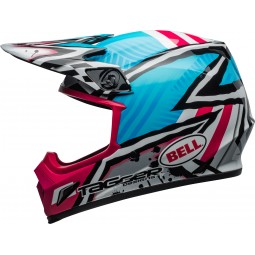 KASK BELL MX-9 MIPS TAGGER ASYMETRIC BLUE/PINK