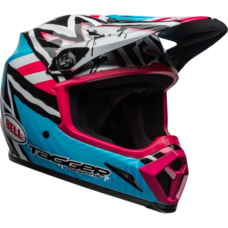 KASK BELL MX-9 MIPS TAGGER ASYMETRIC BLUE/PINK