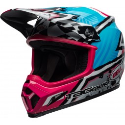 KASK BELL MX-9 MIPS TAGGER ASYMETRIC BLUE/PINK