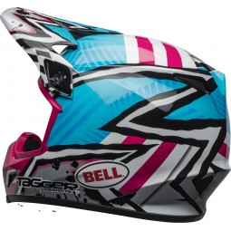 KASK BELL MX-9 MIPS TAGGER ASYMETRIC BLUE/PINK