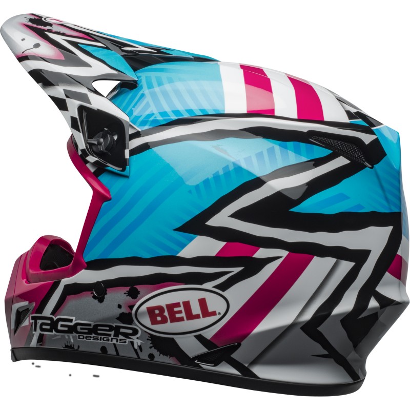 KASK BELL MX-9 MIPS TAGGER ASYMETRIC BLUE/PINK