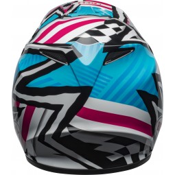 KASK BELL MX-9 MIPS TAGGER ASYMETRIC BLUE/PINK