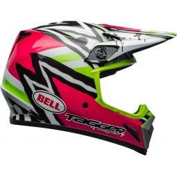 KASK BELL MX-9 MIPS TAGGER ASYMETRIC PINK/GREEN