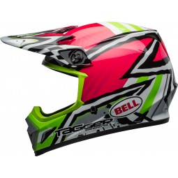 KASK BELL MX-9 MIPS TAGGER ASYMETRIC PINK/GREEN