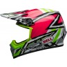 KASK BELL MX-9 MIPS TAGGER ASYMETRIC PINK/GREEN