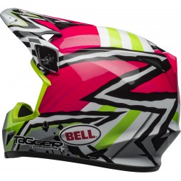 KASK BELL MX-9 MIPS TAGGER ASYMETRIC PINK/GREEN