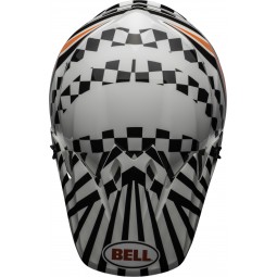 KASK BELL MX-9 MIPS TAGGER CHECK ME OUT GLOSS WHITE/BLACK