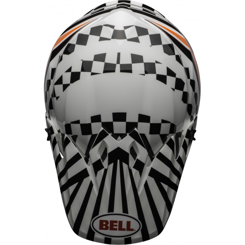KASK BELL MX-9 MIPS TAGGER CHECK ME OUT GLOSS WHITE/BLACK