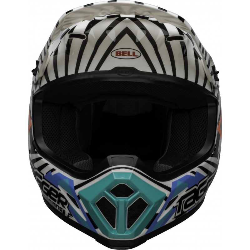 KASK BELL MX-9 MIPS TAGGER CHECK ME OUT GLOSS WHITE/BLACK