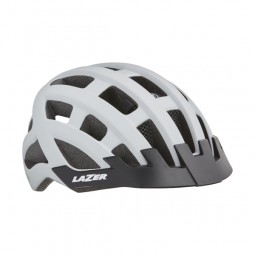 Lazer Kask Comp DLX Mat White Uni +Siatka +LED