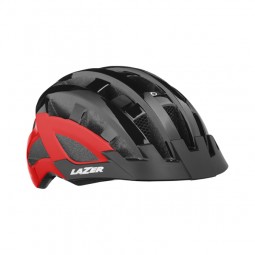 Lazer Kask Comp DLX Black Red Uni +Siatka +LED