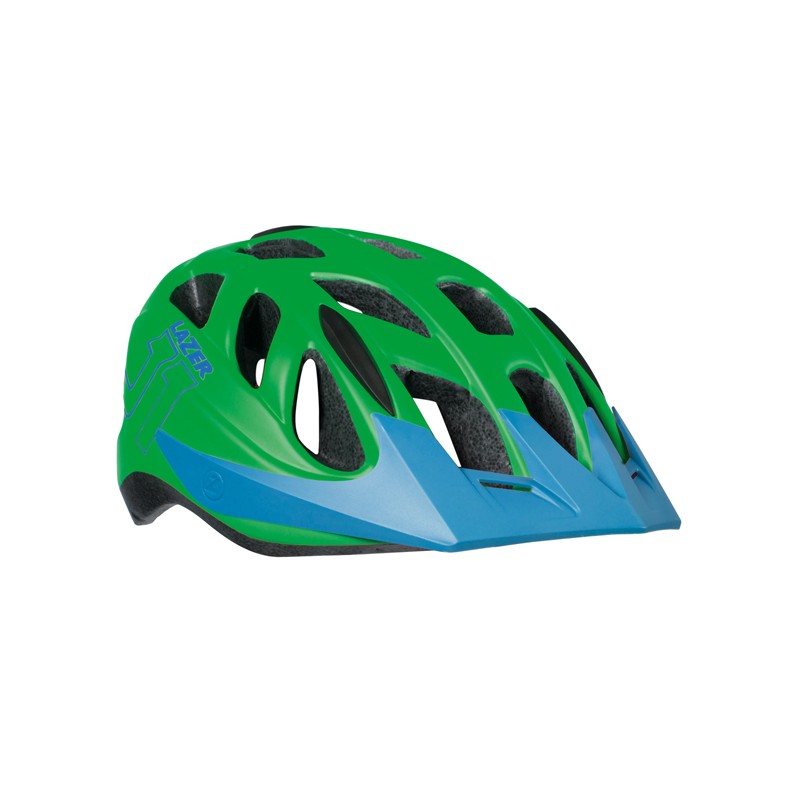 Lazer Kask J1 Mat Green Blue +Siatka +LED