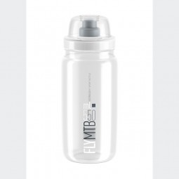 Elite Bidon Fly MTB Clear Grey logo 550ml