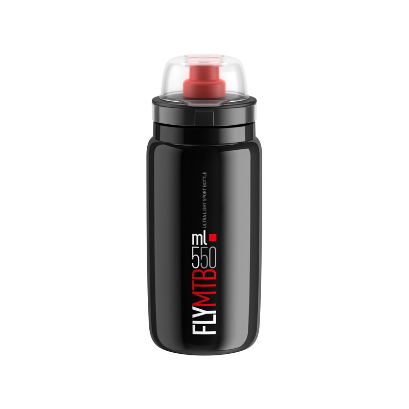 Elite Bidon Fly MTB Black Red logo 550ml