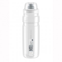 Elite Bidon Fly MTB Clear Grey logo 750 ml