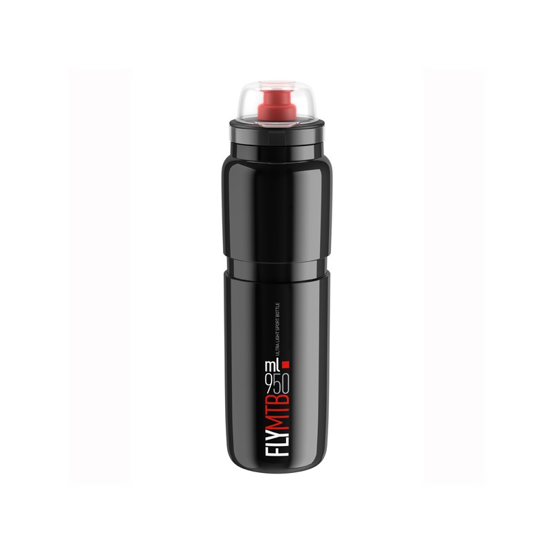 Elite Bidon Fly MTB Black Red logo 950 ml