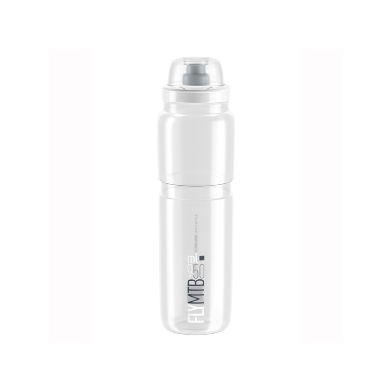 Elite Bidon Fly MTB Clear Grey logo 950 ml