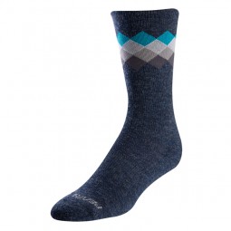 Merino Thrm Wool Sock Navy/Teal Solitaire XL