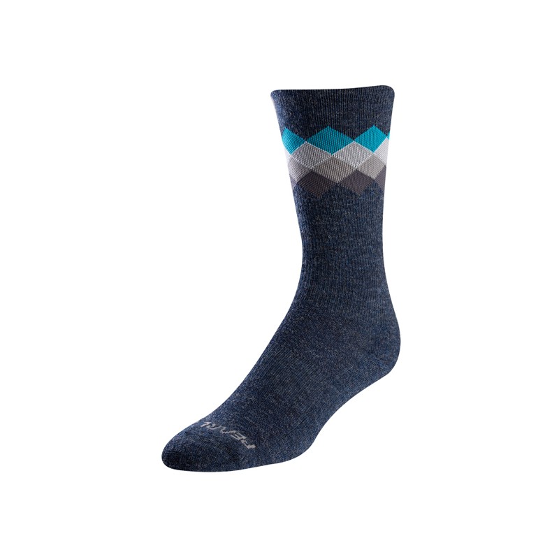 Merino Thrm Wool Sock Navy/Teal Solitaire XL